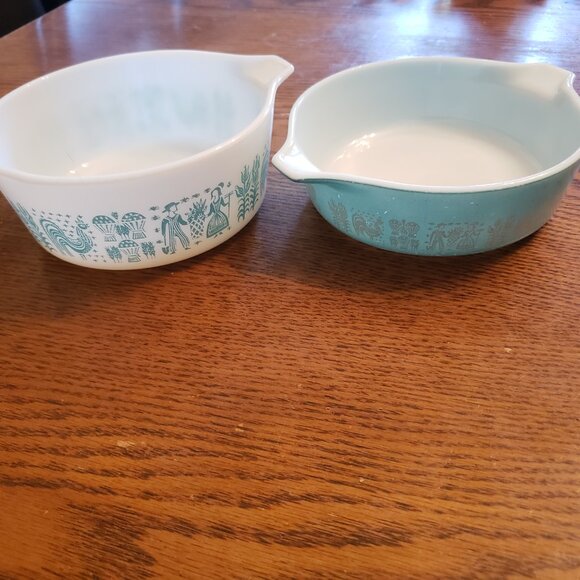 2 x Pyrex Butterprint Casserole 471 & 472 NO LIDS - Picture 12 of 12